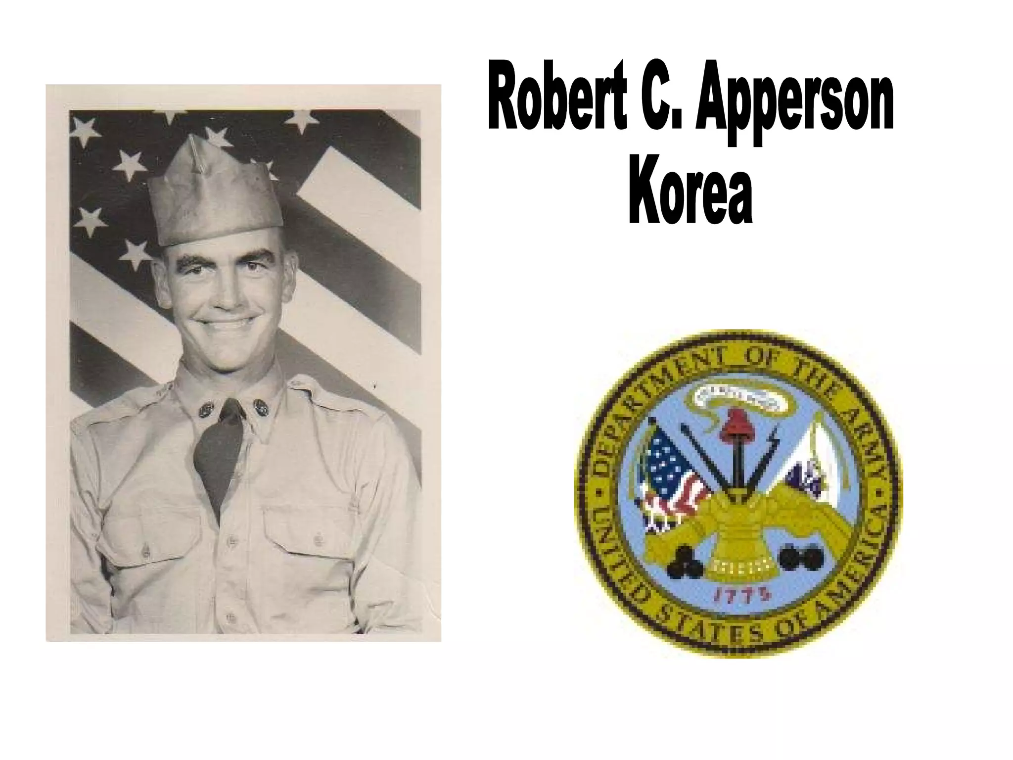 Robert C. Apperson Korea 