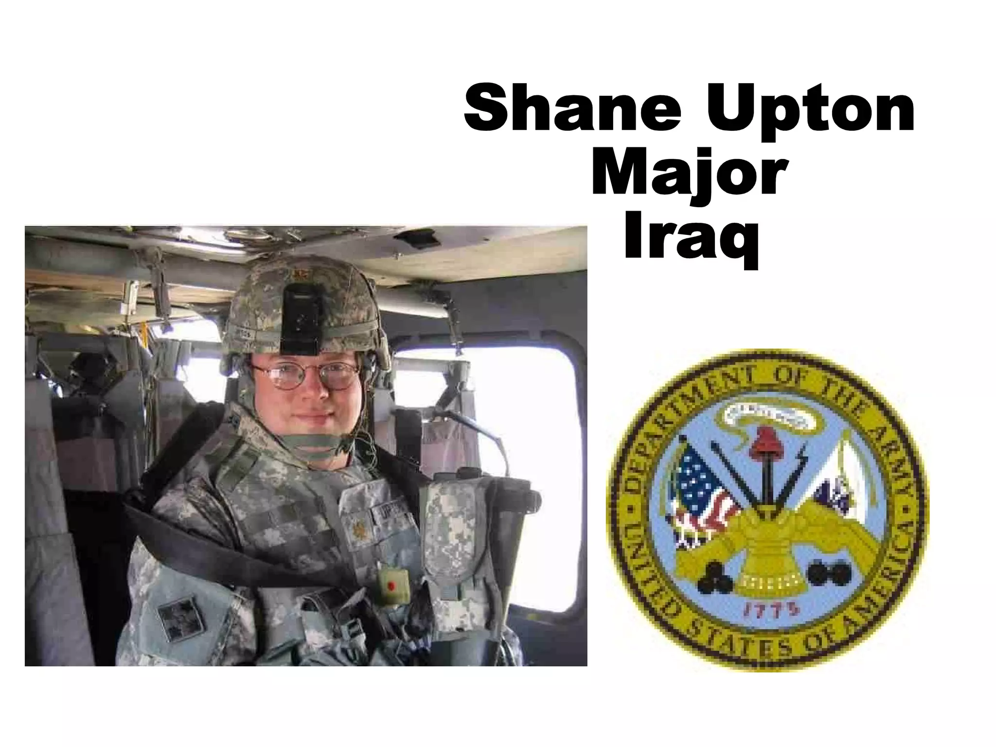 Shane Upton Major Iraq 