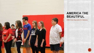 CMS Choir sing solos for Veterans
 