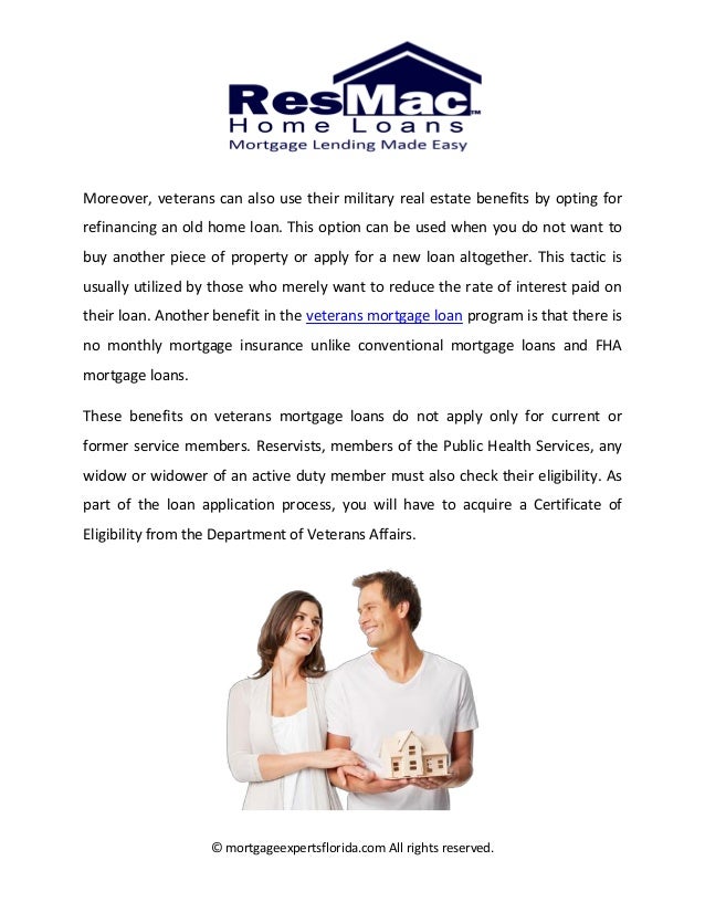 Veterans mortgage loan eligibility criteria & advantages for veterans