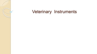 Veterinary Instruments
 