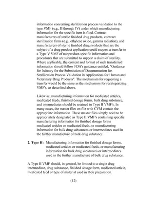 Veterinary master file (vmf) | PDF