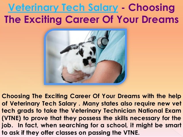 veterinary tech salary vet tech salary