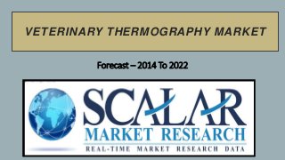 VETERINARY THERMOGRAPHY MARKET
Forecast – 2014 To 2022
 