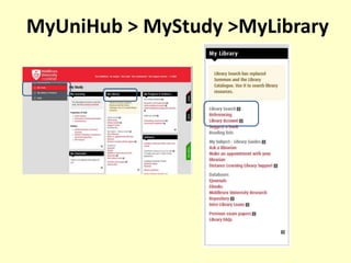 MyUniHub > MyStudy >MyLibrary
 