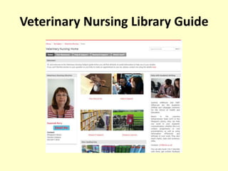 Veterinary Nursing Library Guide
 