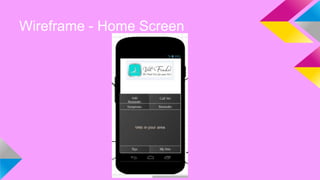 Wireframe - Home Screen
 