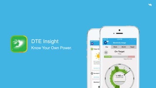 DTE Insight 
Know Your Own Power. 
 