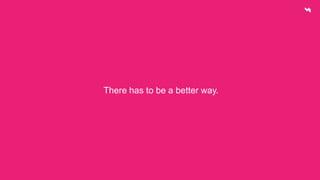 There has to be a better way. 
 