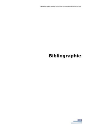 Financiarisation du marché de l'art