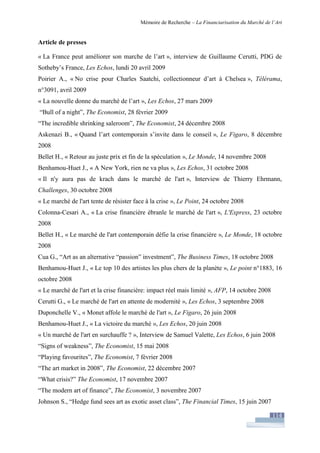 Financiarisation du marché de l'art