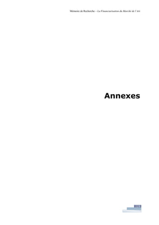 Financiarisation du marché de l'art