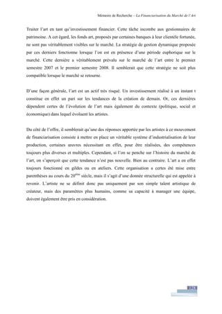 Financiarisation du marché de l'art