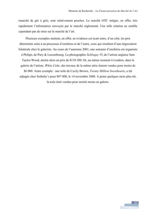 Financiarisation du marché de l'art