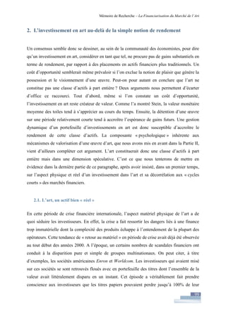 Financiarisation du marché de l'art