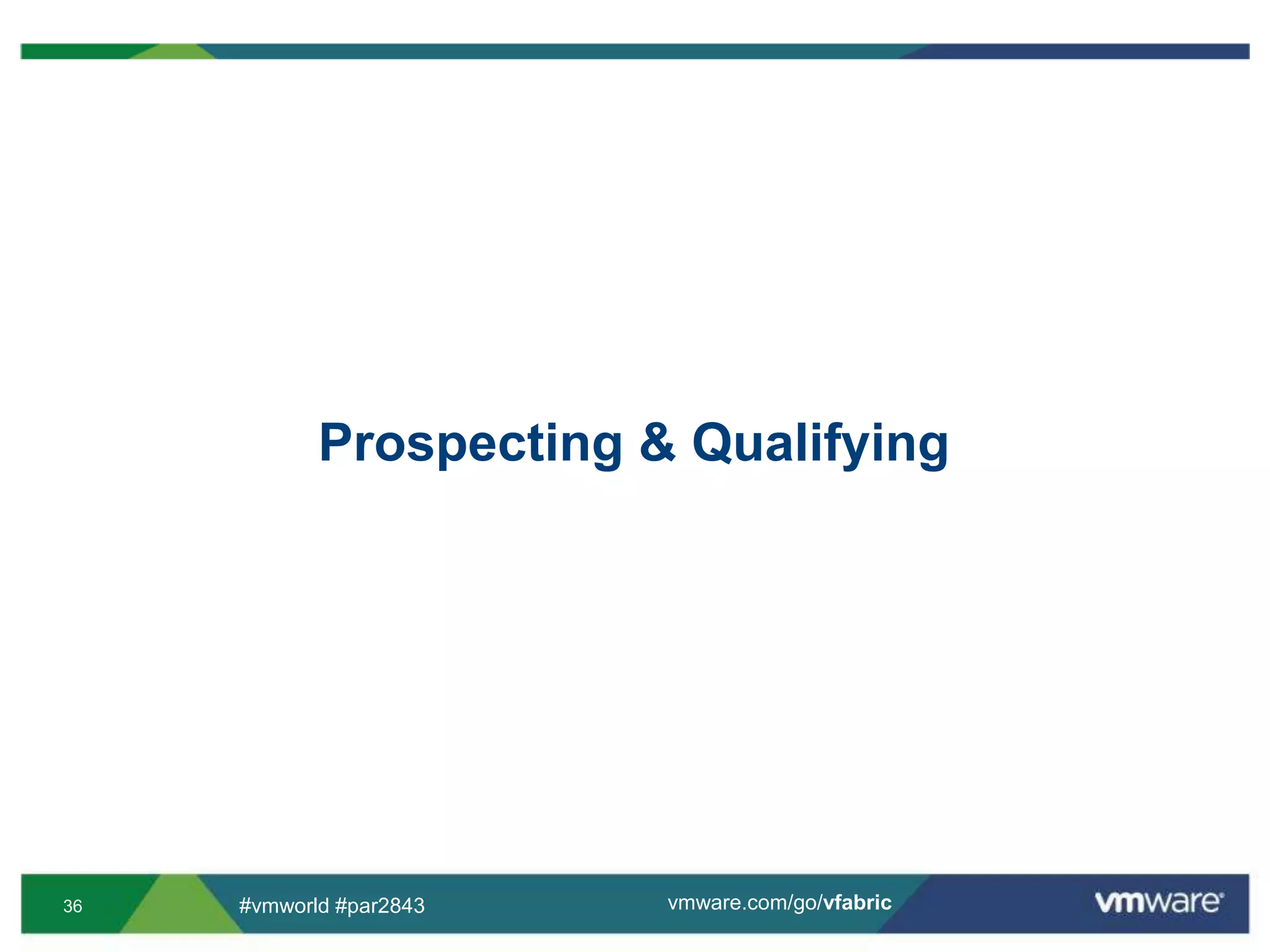 Prospecting & Qualifying