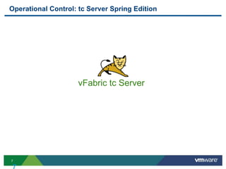 Operational Control: tc Server Spring Edition




                    vFabric tc Server




7
 