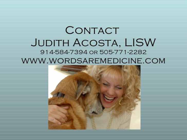 Verbal First Aid Words ARE Medicine