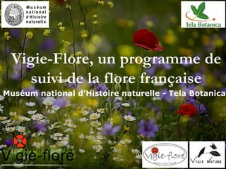 Vigie-Flore, un programme de
   suivi de la flore française
Muséum national d’Histoire naturelle - Tela Botanica
 