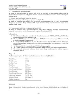 Vf control of three phase induction motor drive with different pwm ...