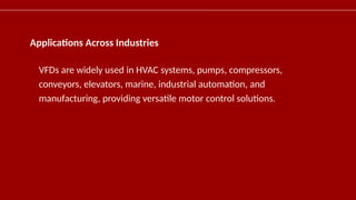 Understanding Variable Frequency Drives (VFDs) | PPTX