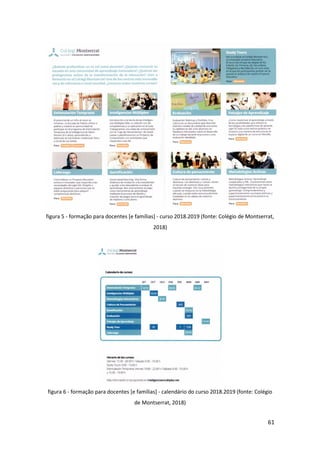 61
figura 5 - formação para docentes [e famílias] - curso 2018.2019 (fonte: Colégio de Montserrat,
2018)
figura 6 - formação para docentes [e famílias] - calendário do curso 2018.2019 (fonte: Colégio
de Montserrat, 2018)
 