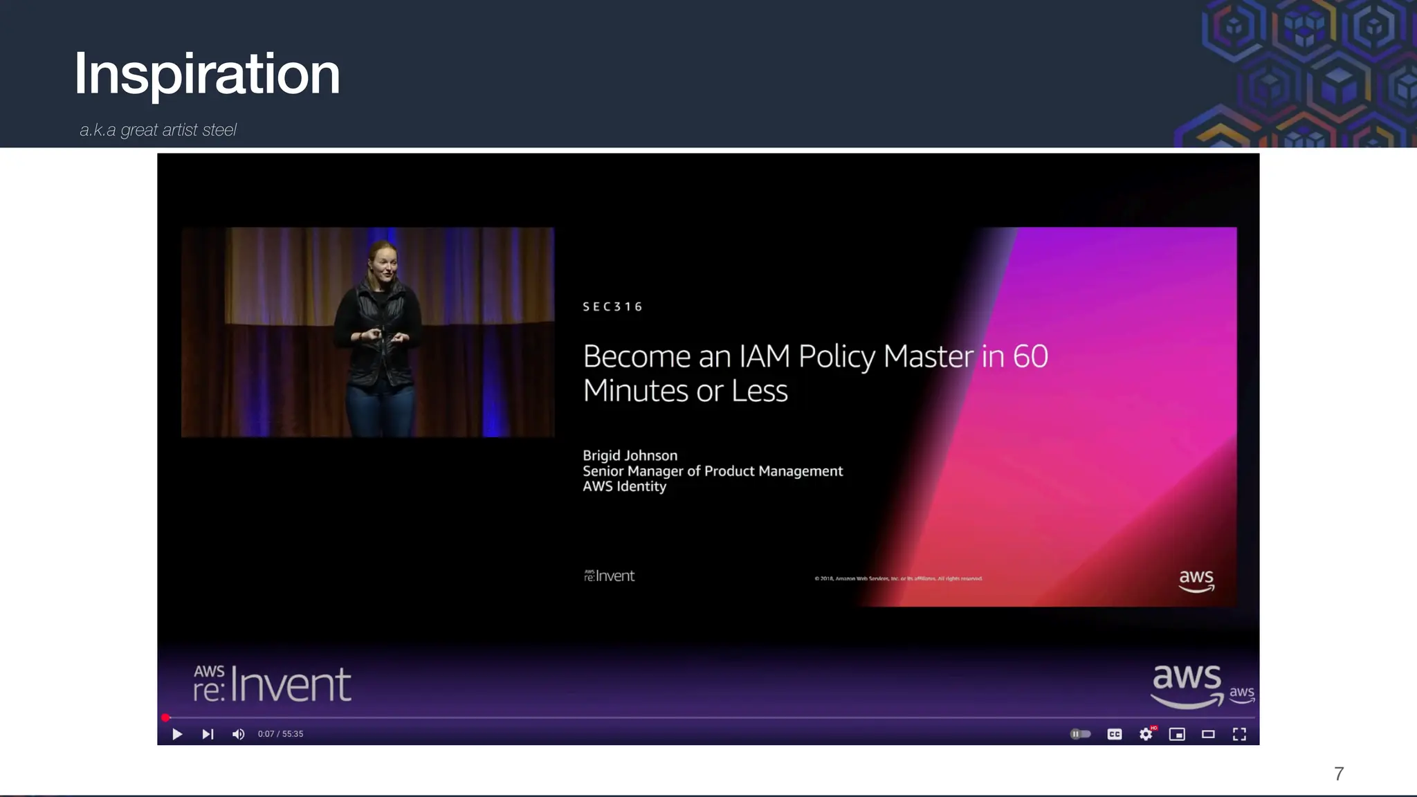 Inspiration
7
a.k.a great artist steel
 