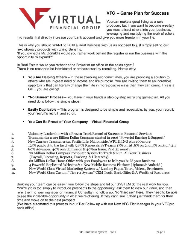 virtual financial group vfg system manual 2 2 dollar financial group