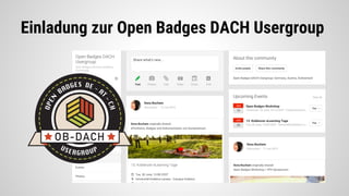 Einladung zur Open Badges DACH Usergroup
 