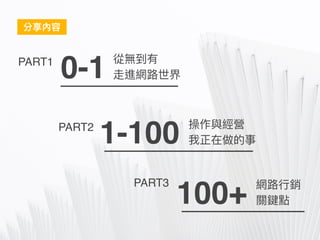 PART1
0-1
PART2
1-100
PART3
100+
 