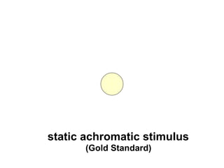 static achromatic stimulus
(Gold Standard)
 