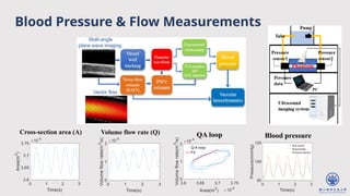 Blood Pressure & Flow Measurements
Blood pressure
Cross-section area (A) Volume flow rate (Q) QA loop
 