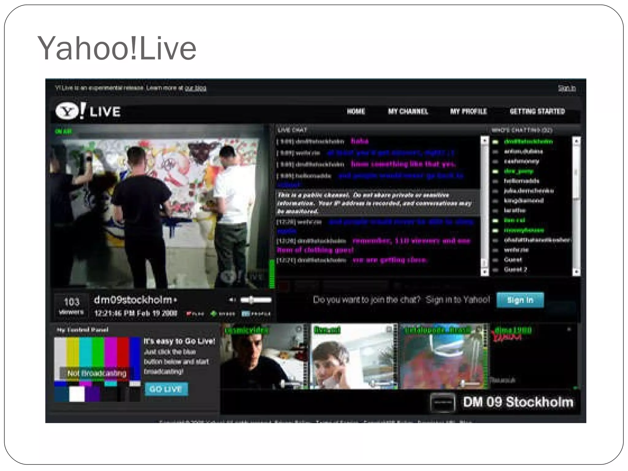 Yahoo!Live 