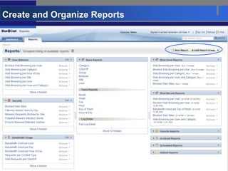 Create and Organize Reports




  17
 