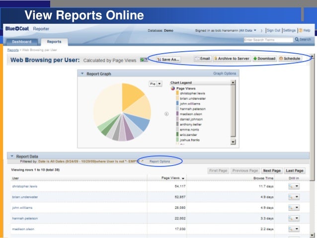 what is bluecoat reporter