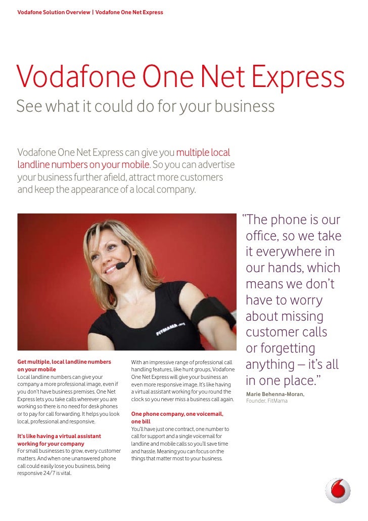 Vodafone One Net Express From Nortech