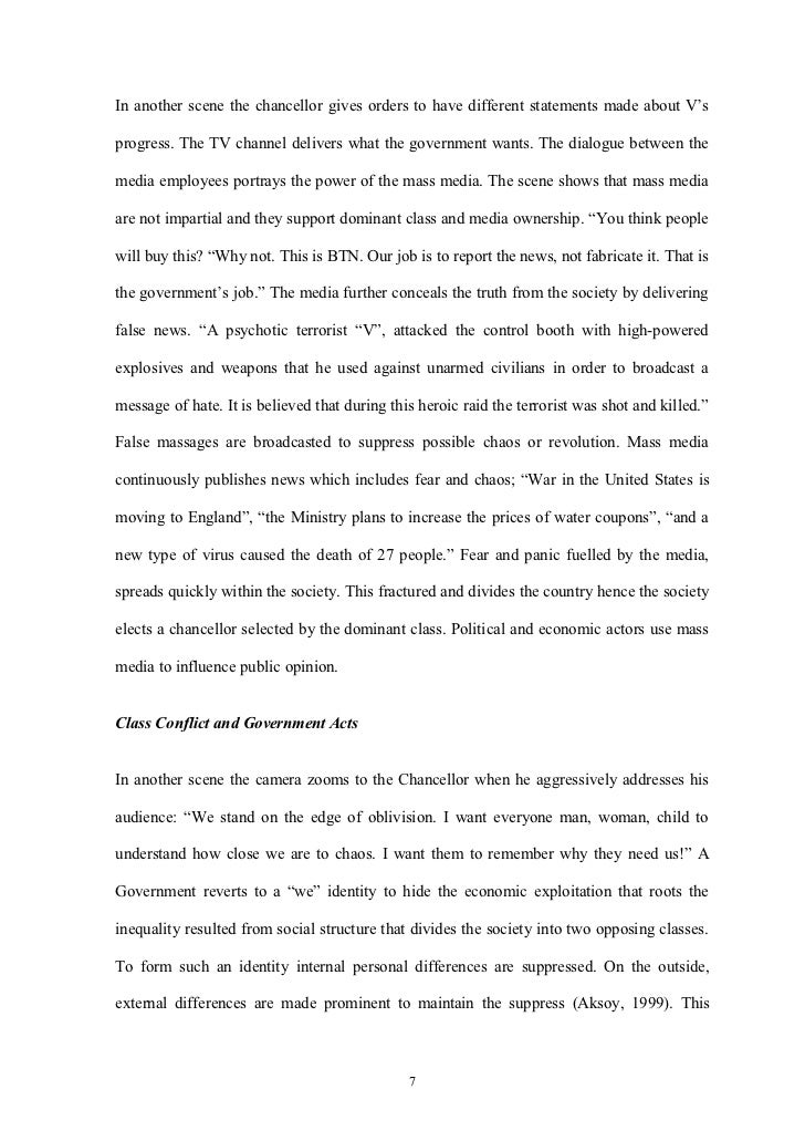 Example Of Thesis Statement For Essay Mass Media Examples Of Persuasive Essays For High School also The Thesis Statement Of An Essay Must Be V For Vendetta Marxist Medai Theory Analysis Help Literature Review