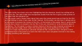 The radio trailer has a basic voice over highlighting that the character clearly has nothing left to
lose in his life. The...