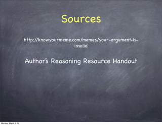 Valid & Fallacious Reasoning | PDF