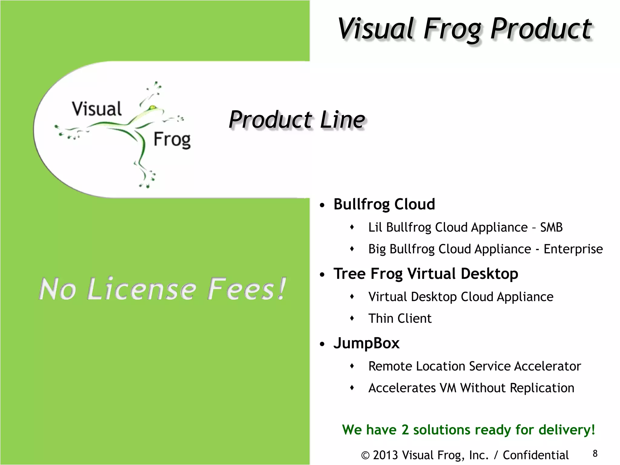 Visual Frog - Leap into the Cloud | PPTX