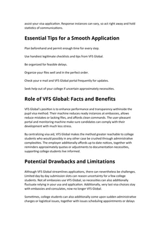 Comprehensive Step-by-Step Guide to Applying for a VFS Global Student ...
