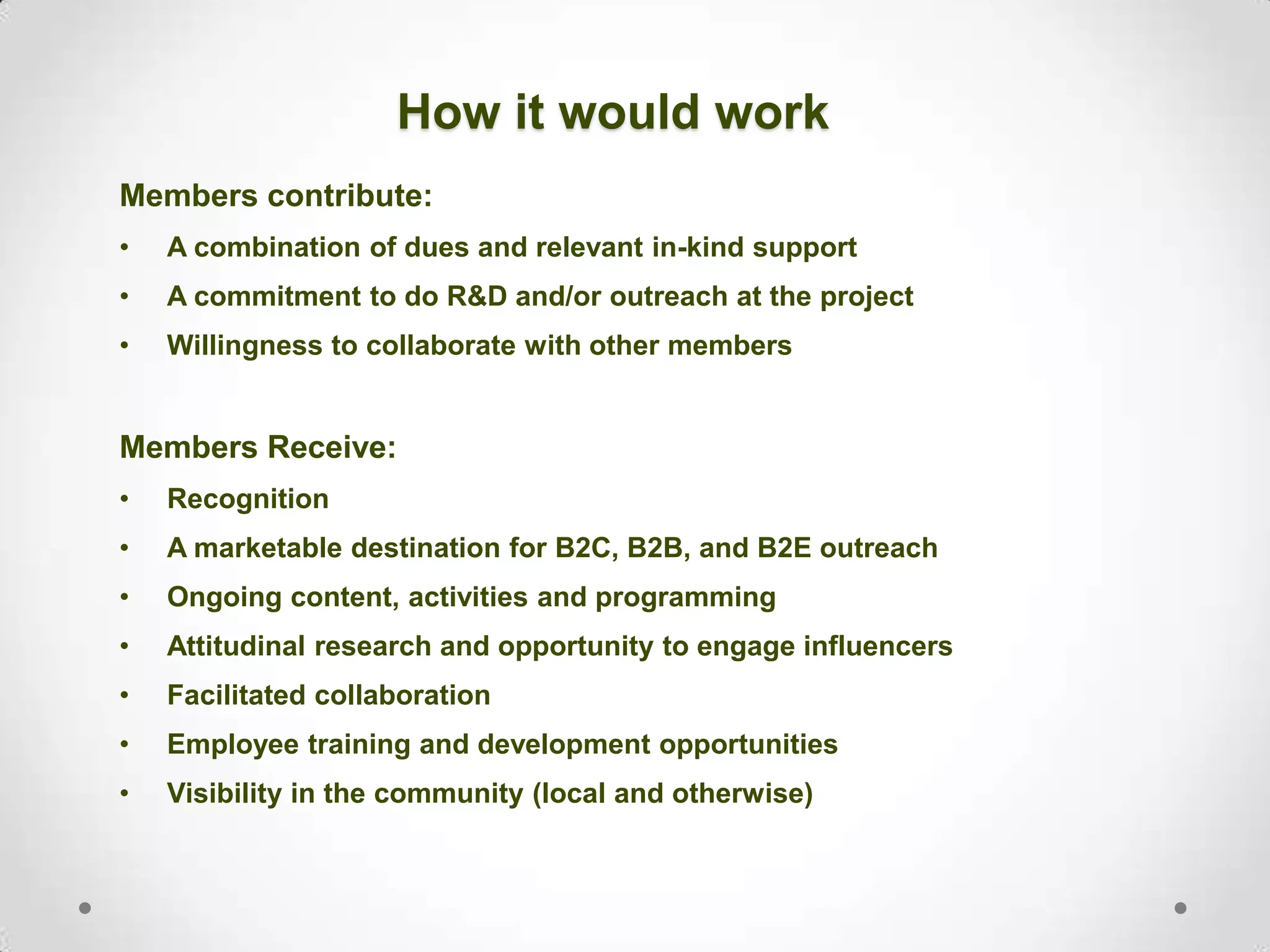 Where We Could Do ThisSt. Louis is rich with sites that offer low-cost proximity to resources relevant to a Vertical Farm.  In two of these places, artists and community activists have laid the groundwork of:Practicing action around shared purpose and vision