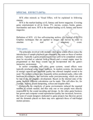 Visual effects(VFX) | DOCX