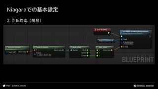 #UE4 | @UNREALENGINE
Niagaraでの基本設定
2. 回転対応（簡易）
 