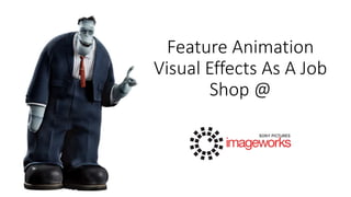 Feature Animation
Visual Effects As A Job
Shop @
 