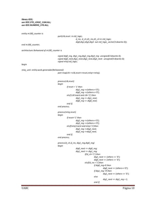 Dig3 Pattern DISEÑO DEL JUEGO PING PONG EN FPGA - VHDL - VGA | DOCX