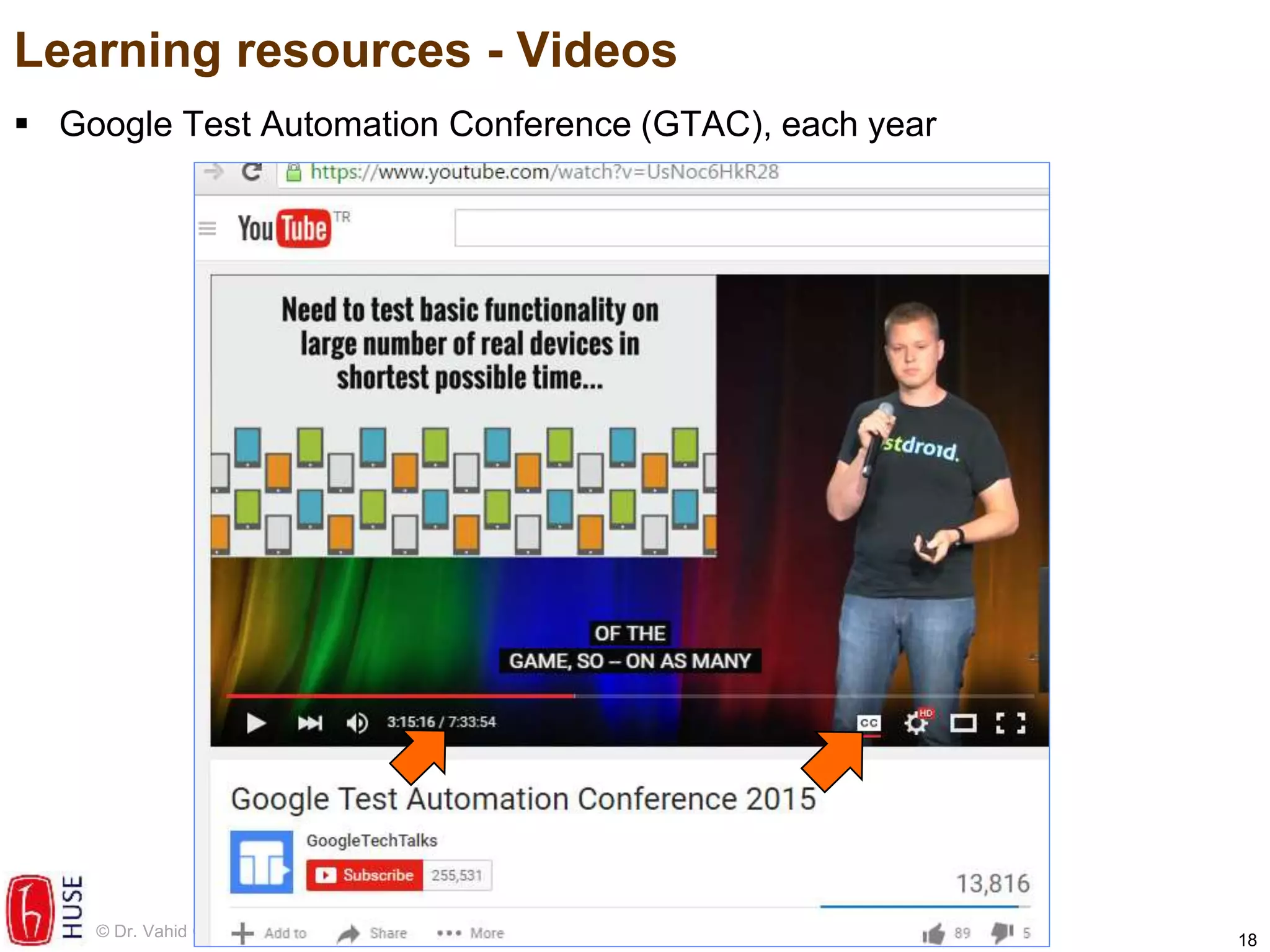 Career paths, training and learning resources in software test ...