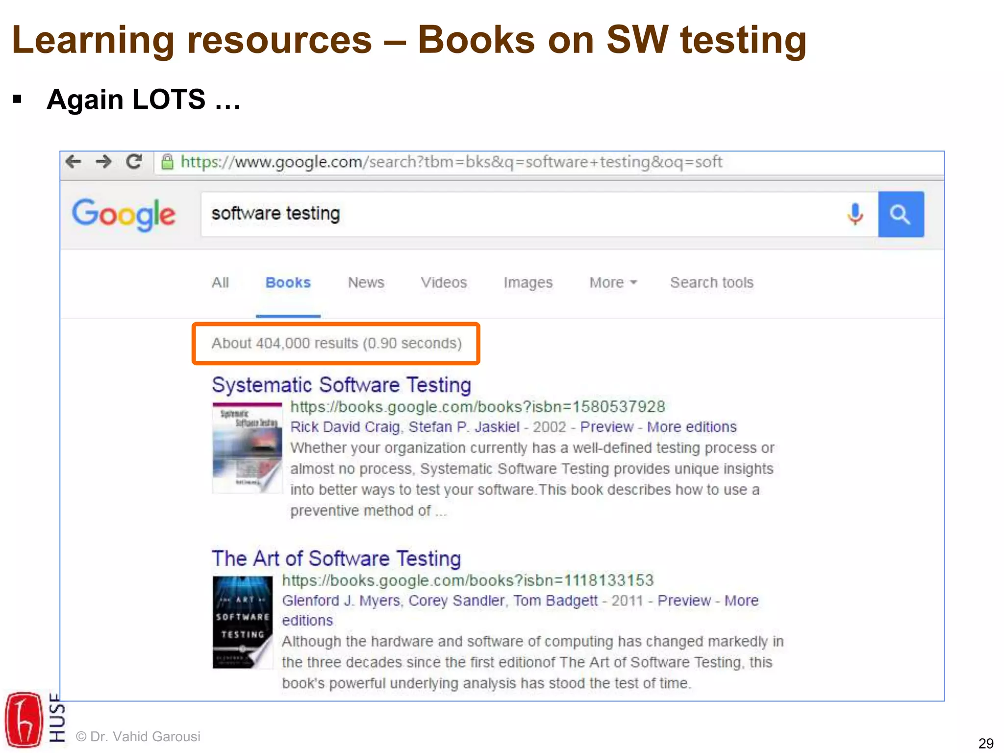 Career paths, training and learning resources in software test ...