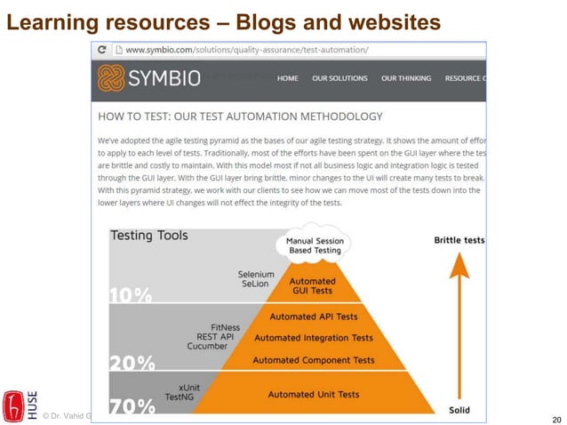Career paths, training and learning resources in software test ...