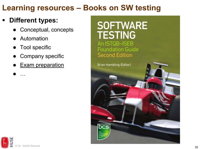 Career paths, training and learning resources in software test ...